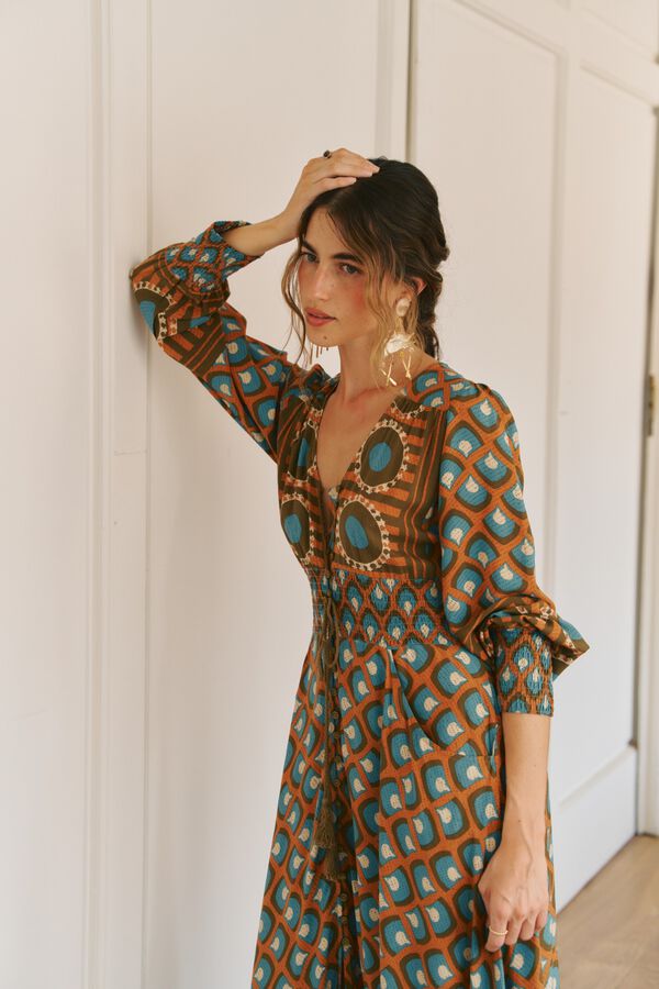Jaase Vestido maxi Sabrina Multicolorido