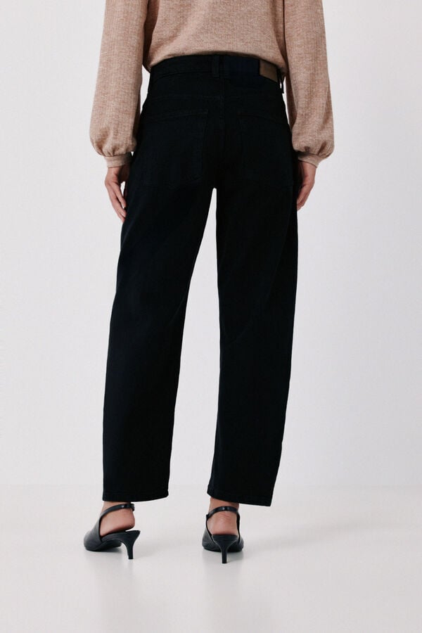 Cortefiel Barrel jeans Black