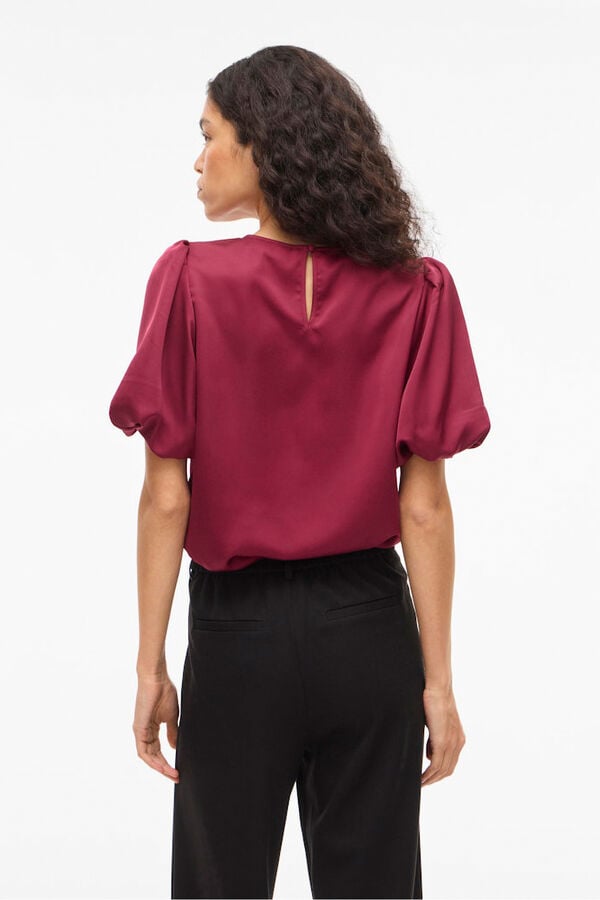 Vila Blusa manga bal&atilde;o acetinada Granada