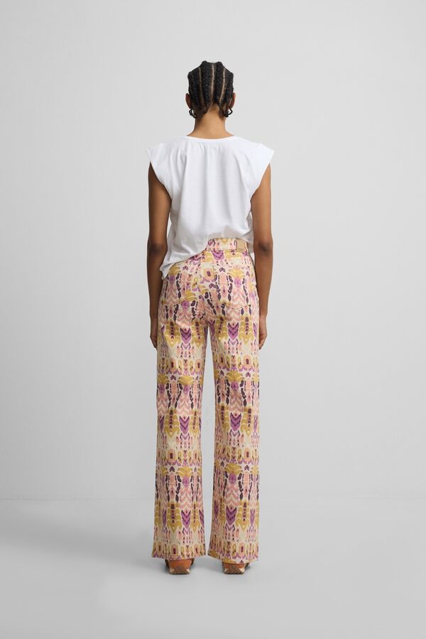 Silbon Cal&ccedil;as denim estampado ikat Subiu