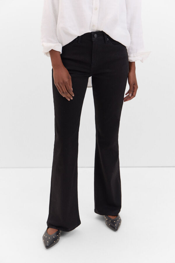 Cortefiel Bell-bottom jeans Black