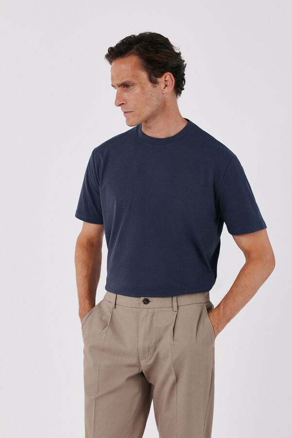 Cortefiel Refined T-shirt Dark grey