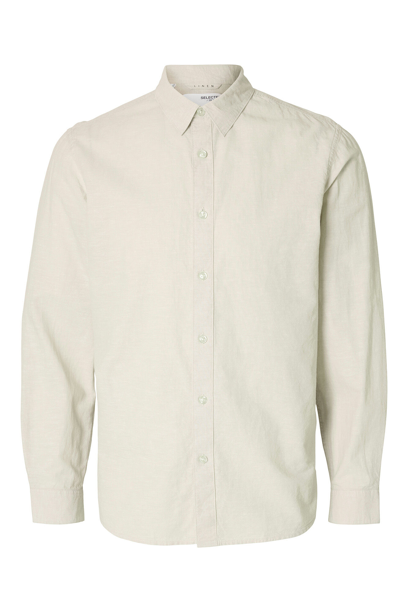 Selected Camisa de linho slim fit