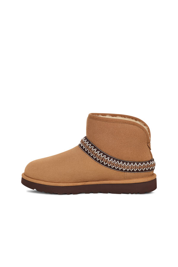 Ugg Bota feminina clássica Mini Crescent Castanho