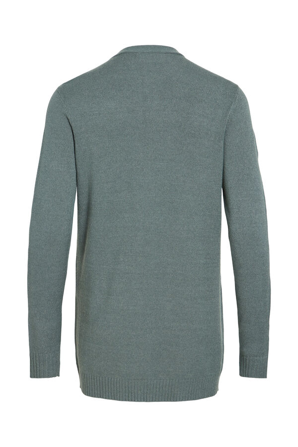 Vila Knit long cardigan Green