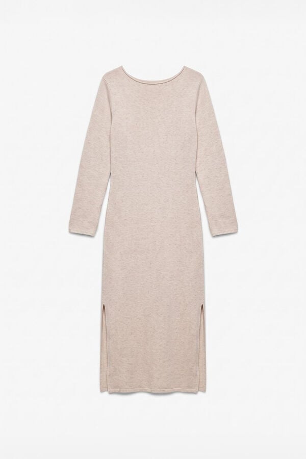 Vero Moda Vestido de malha Tostado