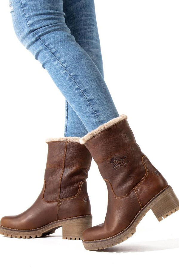 Panama Jack Botas de salto femininas Castanho
