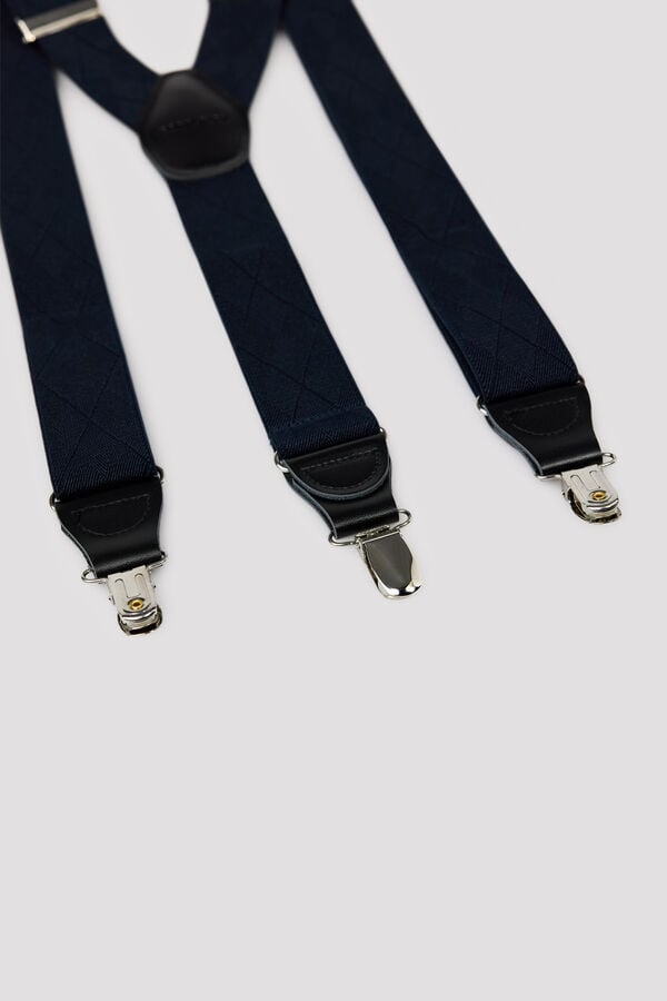 Cortefiel Plain elastic strap Navy