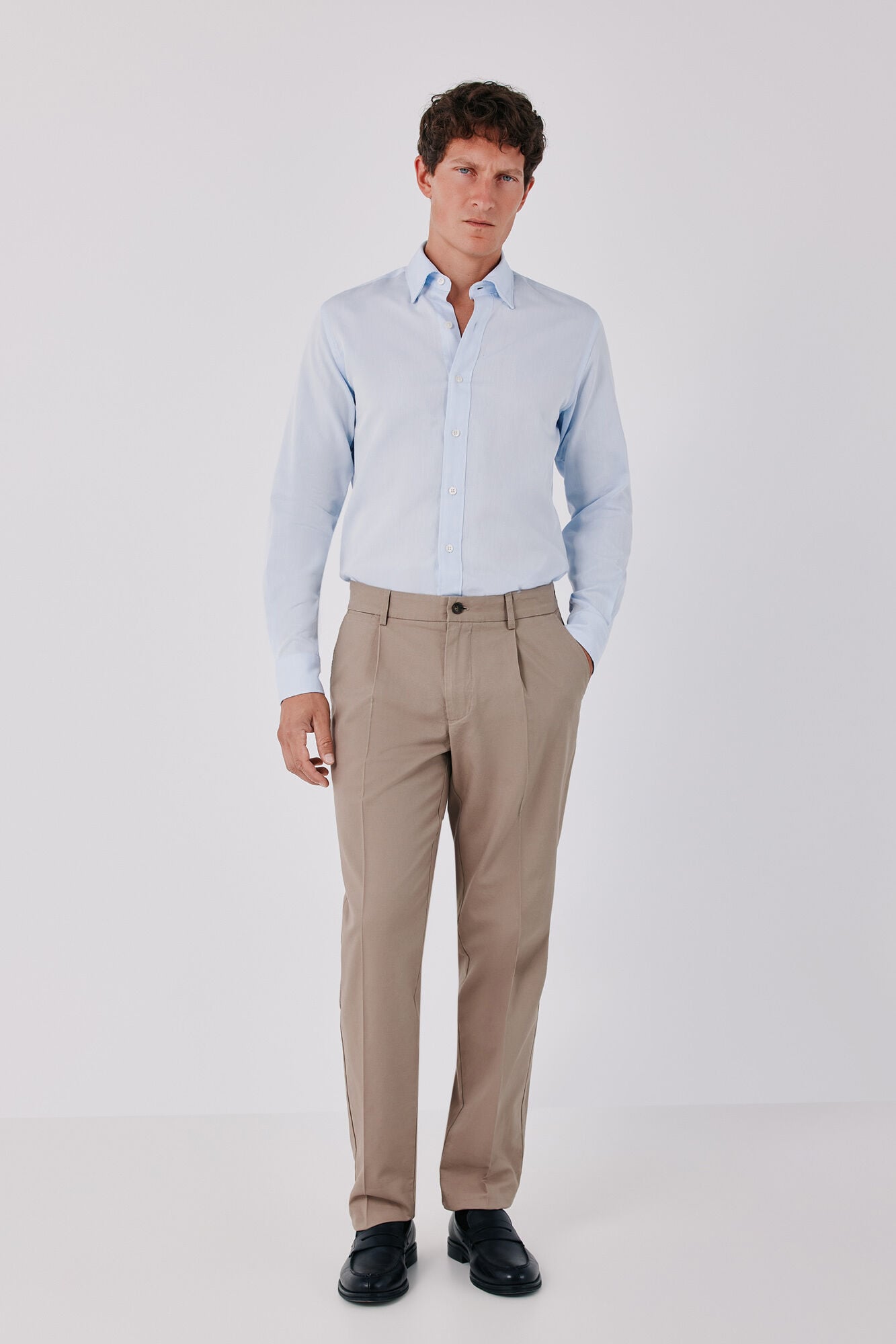 Cortefiel Cotton tencel shirt