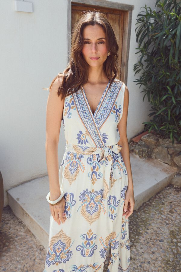 Pol&iacute;n Et Moi Vestido comprido Estela Azul