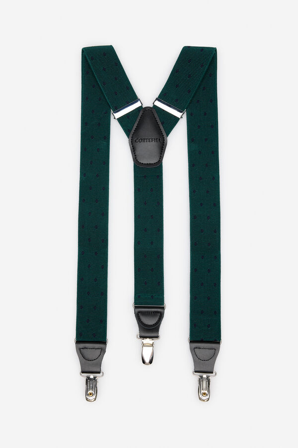 Cortefiel Elastic polka-dot strap Dark green