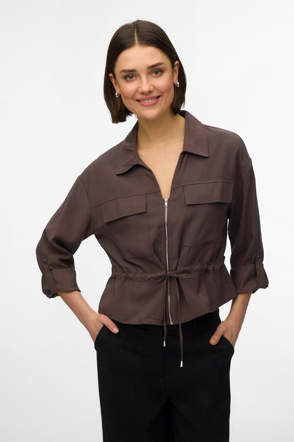 Vero Moda Women's long sleeve shirt Brown