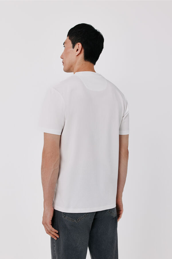 Cortefiel T-shirt refinada Branco