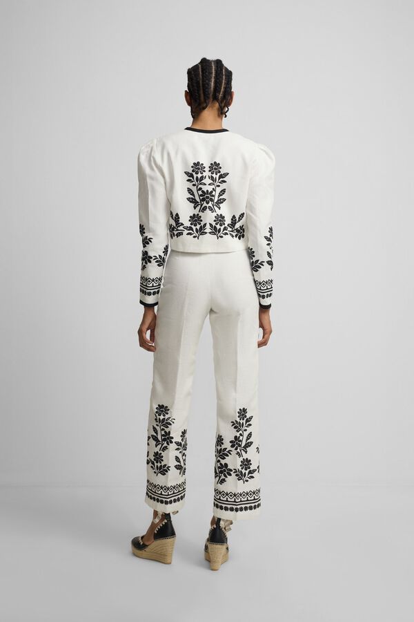 Silbon Cal&ccedil;a estampada de flores Impress&atilde;o