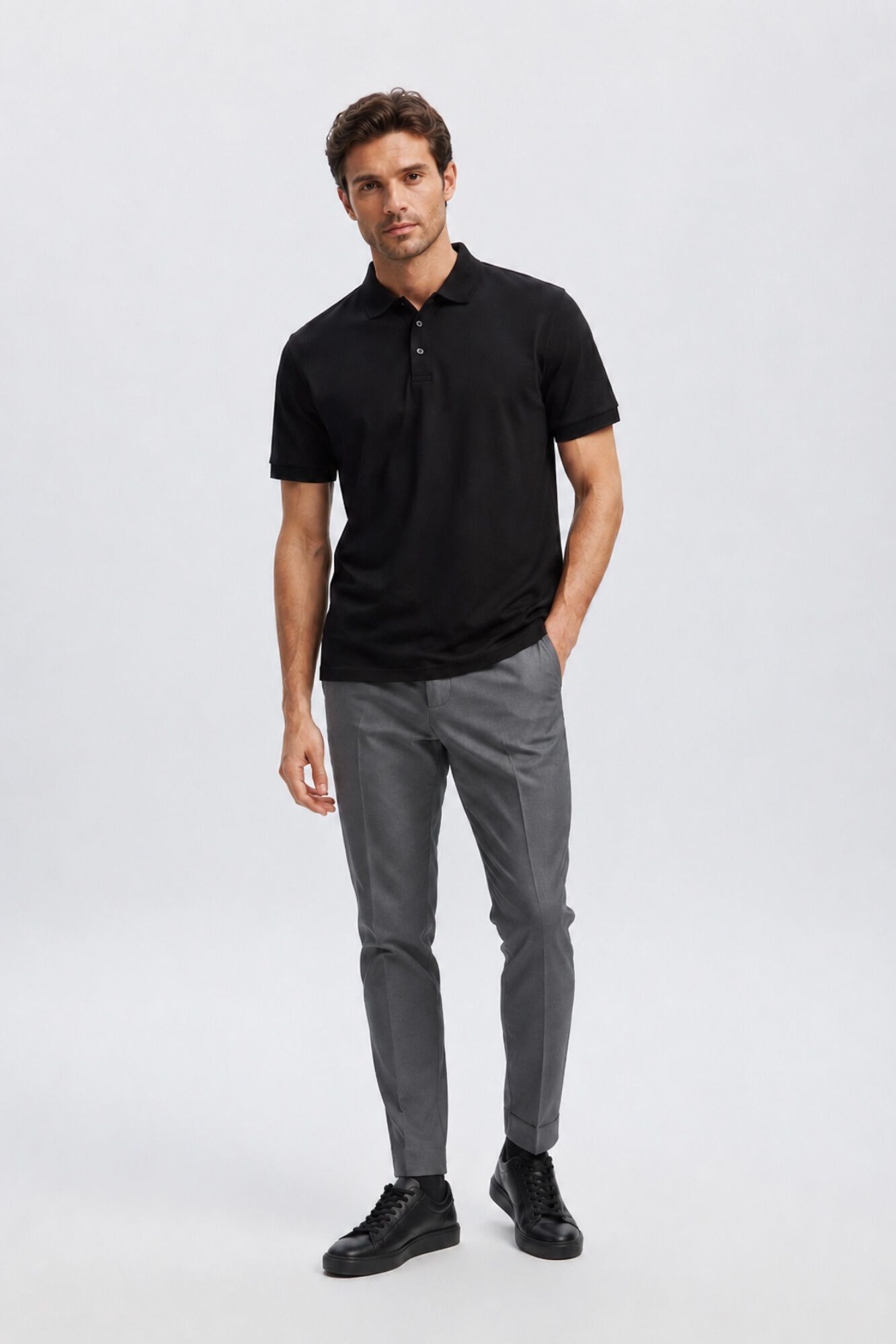 Selected Polo b&aacute;sico piqu&eacute;