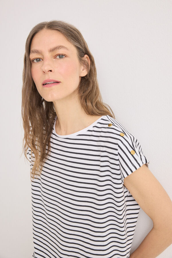 Cortefiel Camisola básica botões Impressão