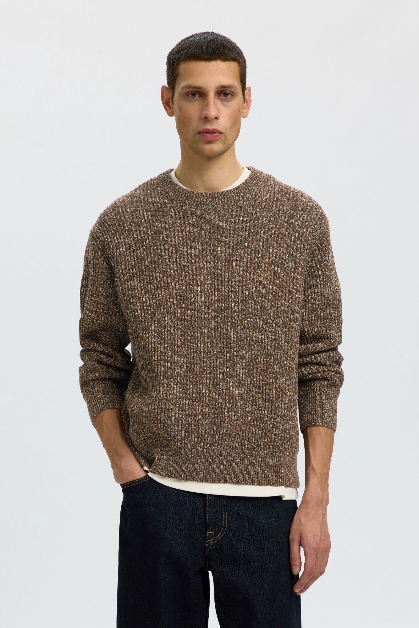 Selected Camisola 100% algod&atilde;o org&acirc;nico Relaxed Fit