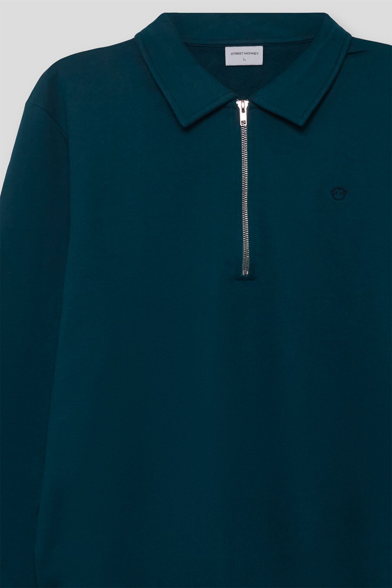 Street Monkey Sweatshirt com fecho-&eacute;clair