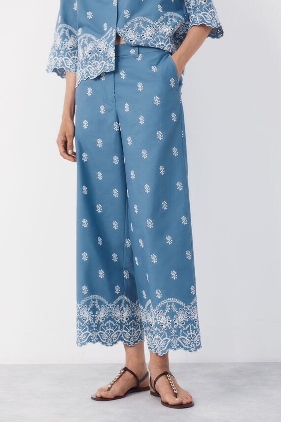 Pantalón de mujer bordado