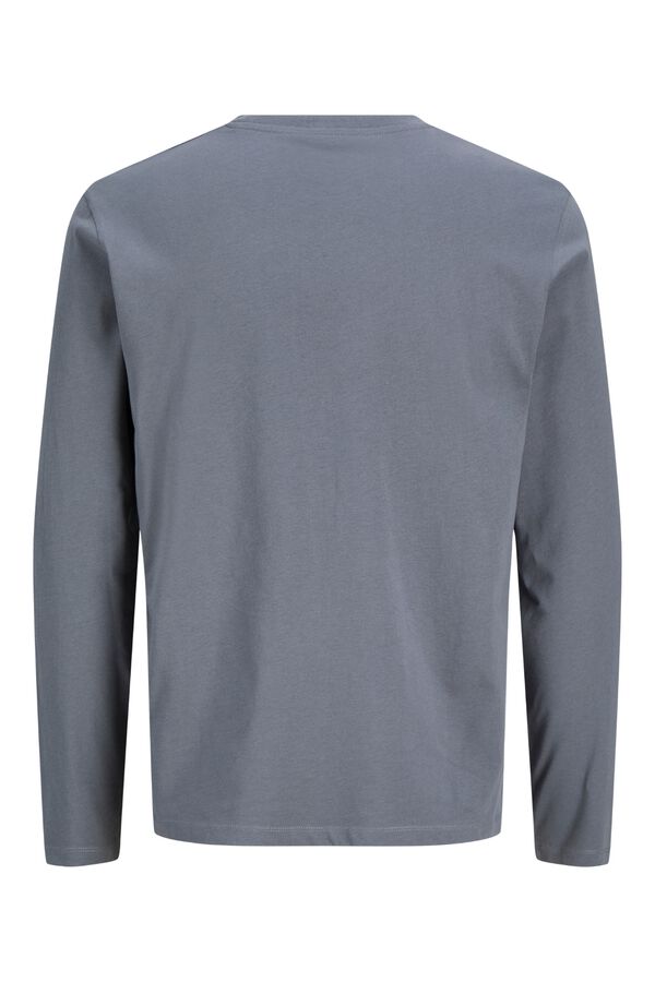 Jack & Jones T-shirt 100% algod&atilde;o org&acirc;nico Cinzento