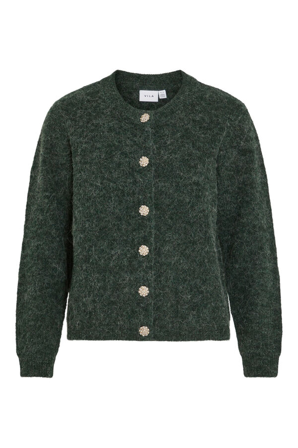 Vila Jewel buttons Cardigan Turquoise
