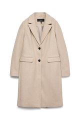 Vero Moda Sobretudo midi de bombazine Castanho