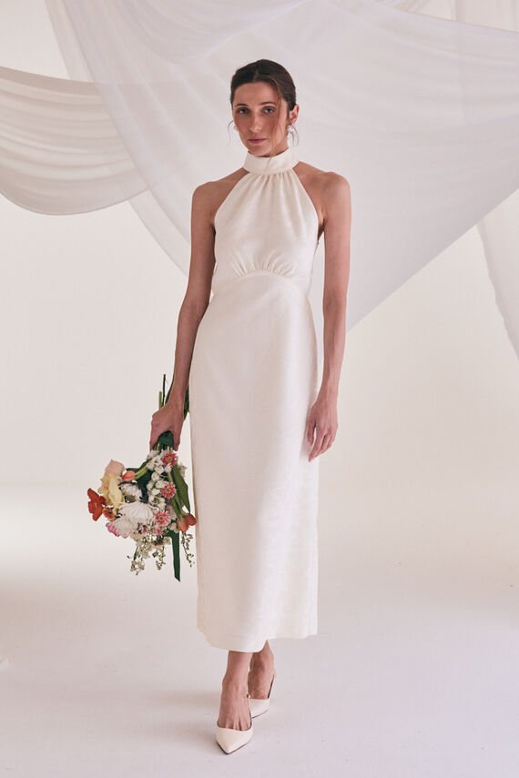 Vestido novia Liso