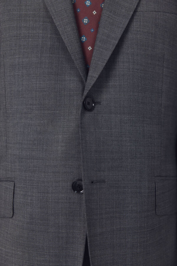 Cortefiel Grey structured dynamic blazer Dark grey