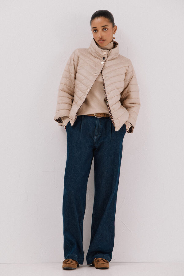 Cortefiel Reversible Thermolite® jacket Ivory