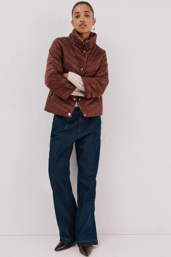 Cortefiel Reversible Thermolite® jacket Maroon