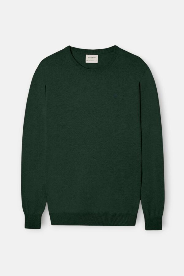 Silbon Round neck jumper Green