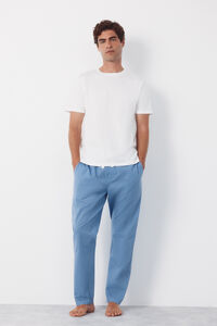 Cortefiel Jersey-knit and fabric pyjama set