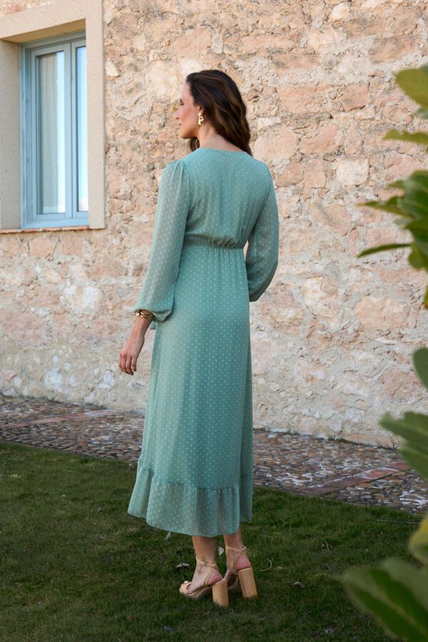 Pol&iacute;n Et Moi Vestido de convidada Camila Verde