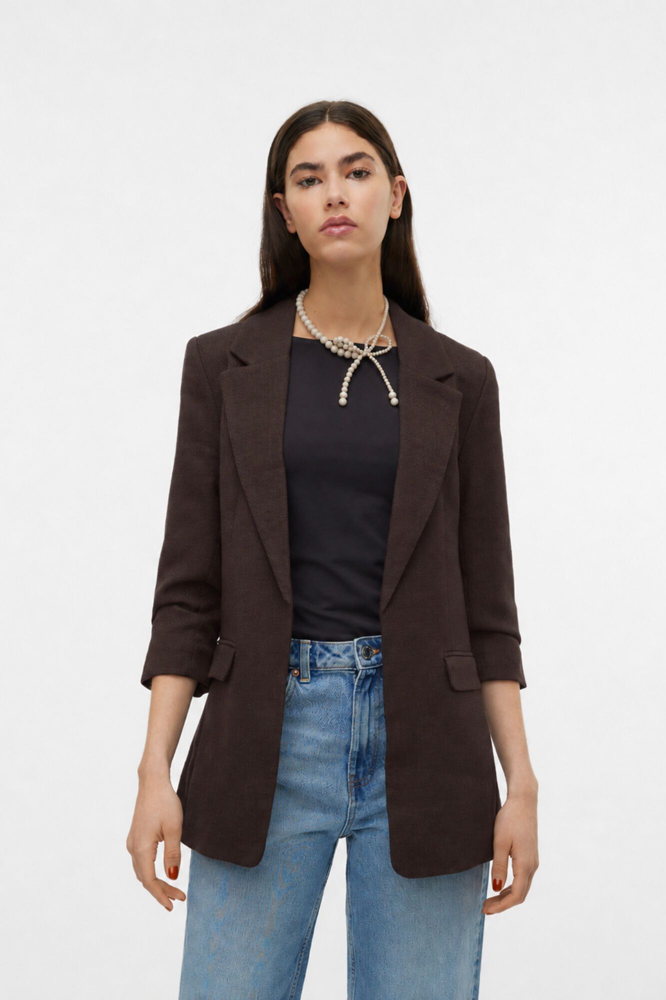 Vero Moda Americana fluida texturizada