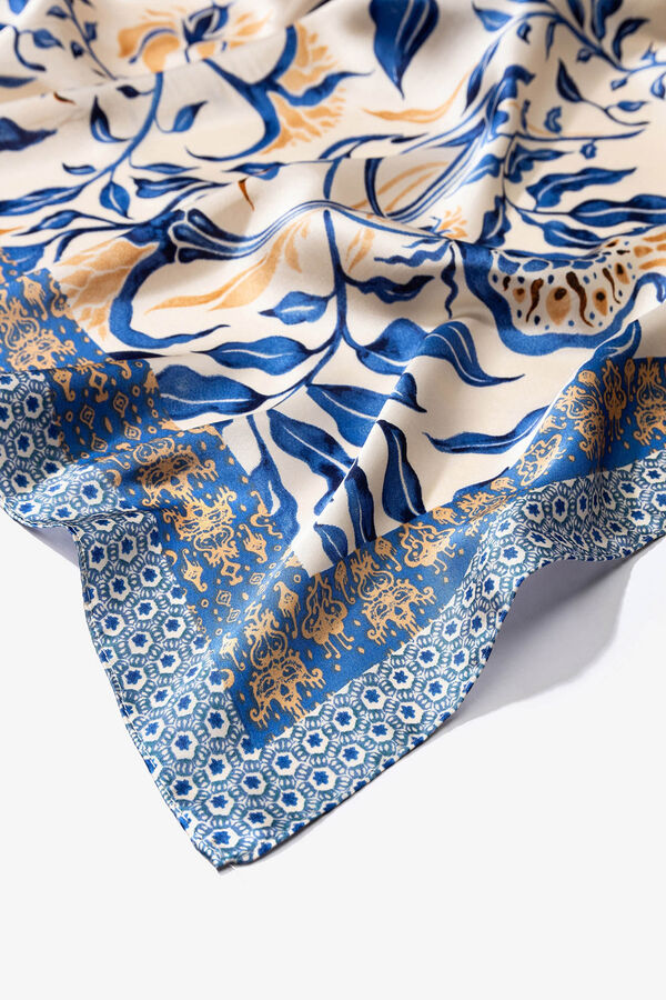 Vilanova Bandana Estampado Floral Azul