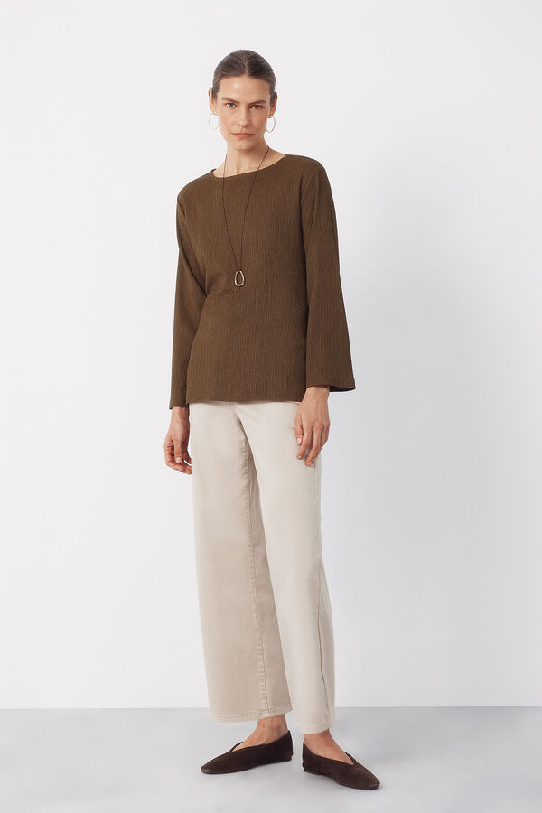 Cortefiel Front knot top Kaki