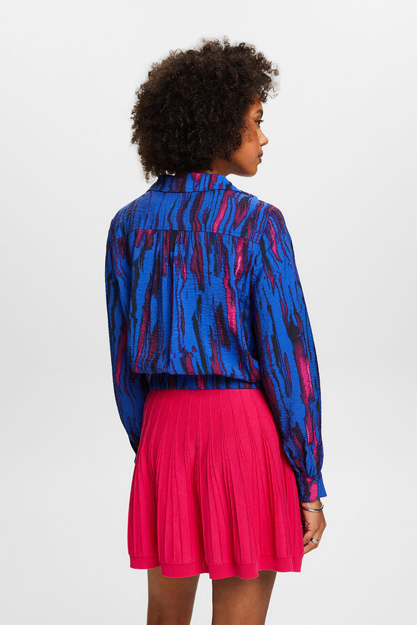 Cortefiel Printed crossover blouse with viscose Multicolour