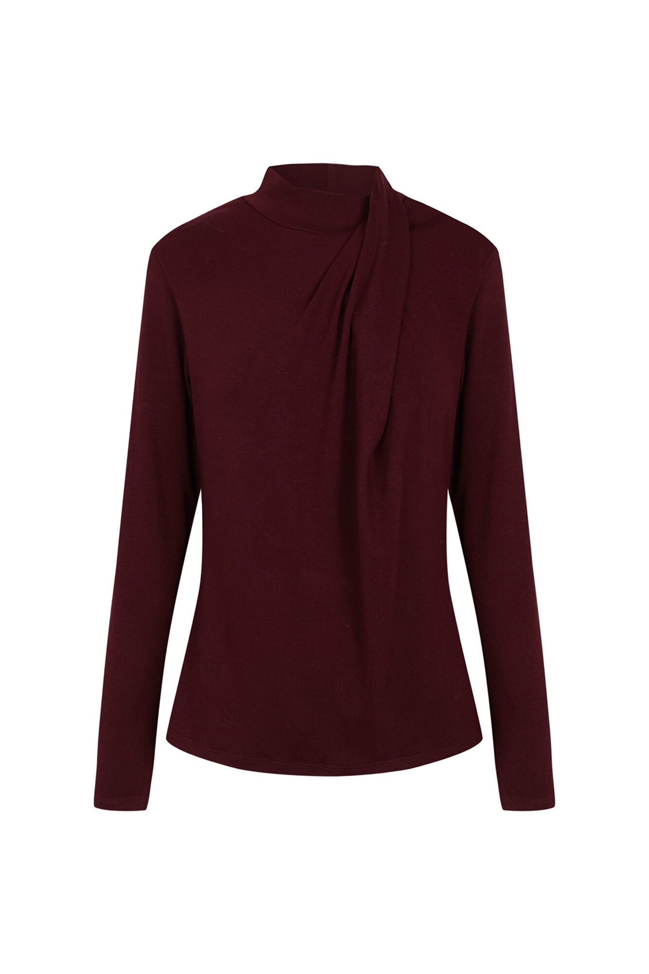Cortefiel High neck pleated T-shirt