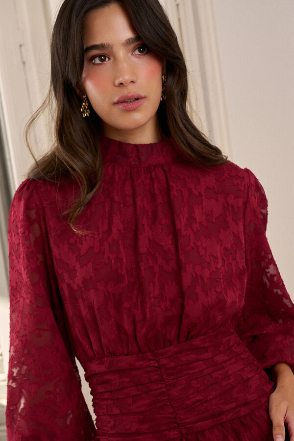 Polín Et Moi Vestido curto Ada Vermelho
