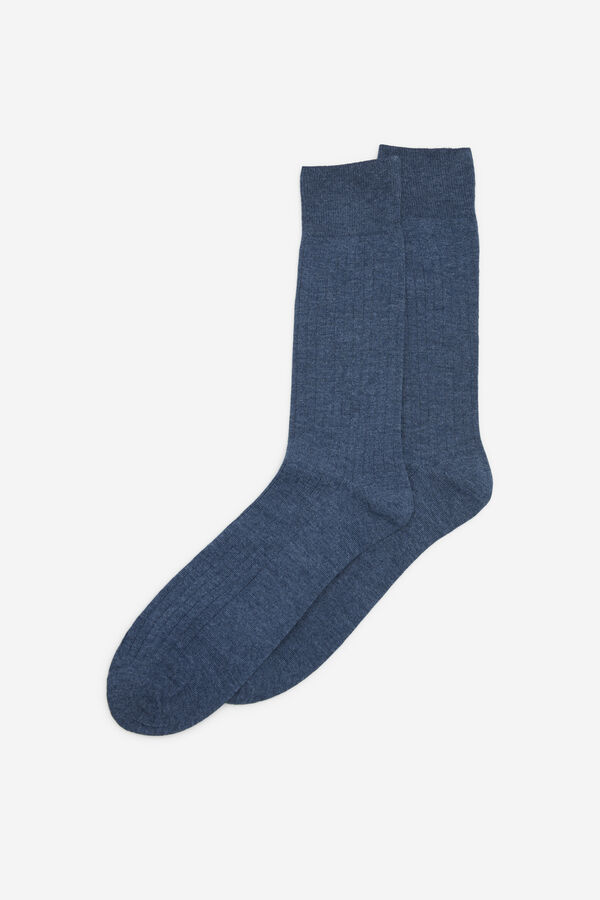 Cortefiel Coolmax plain sock Blue