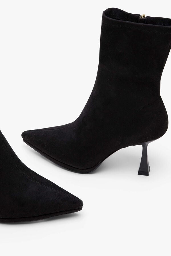 Cortefiel High heel stiletto bootie Black