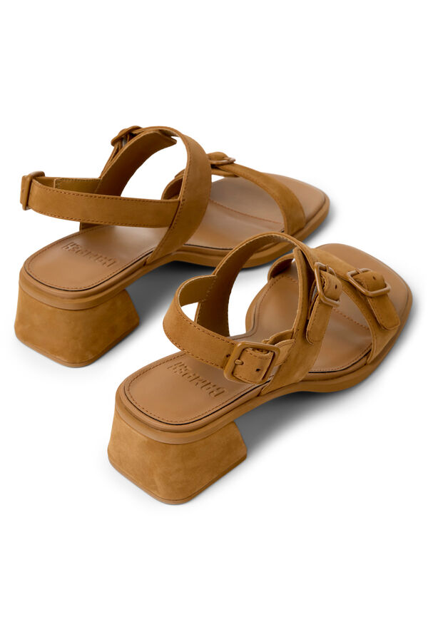 Camper Sand&aacute;lias de pele para mulher Castanho