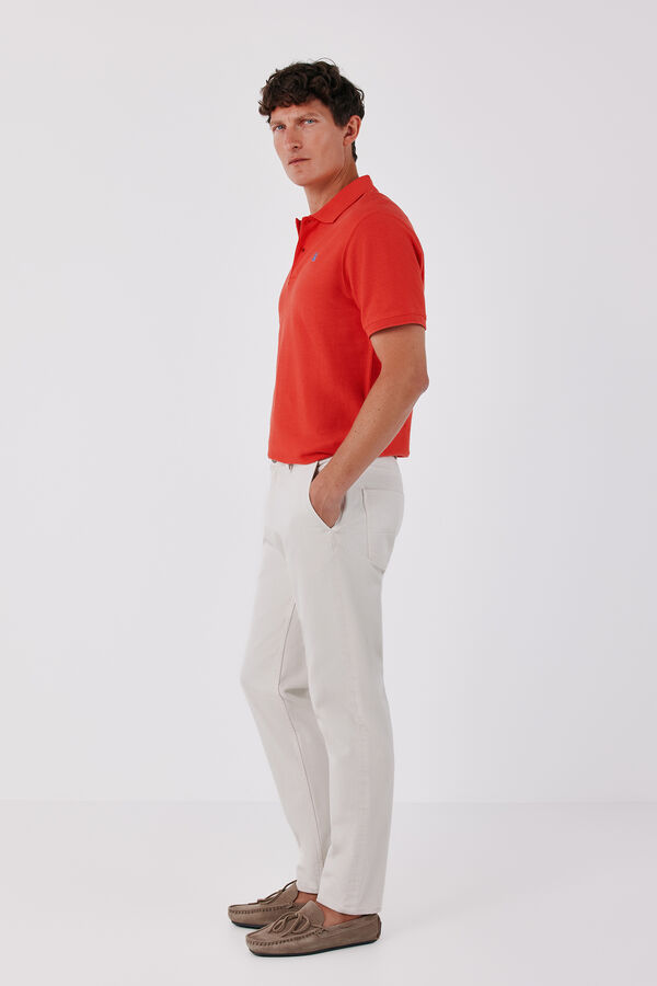 Cortefiel Polo shirt link structure Coral