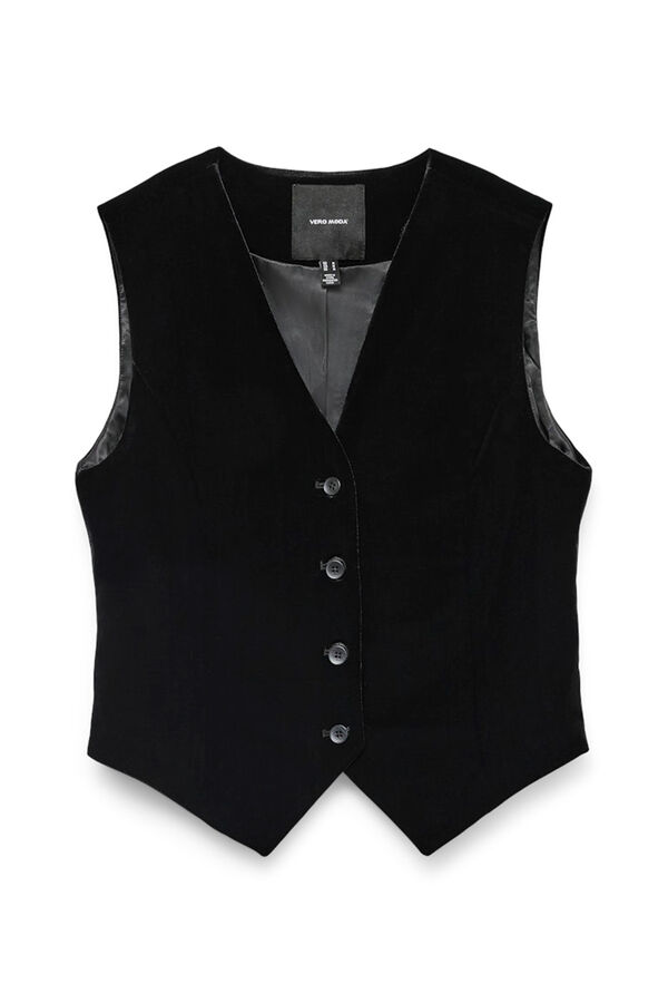 Vero Moda Colete de veludo Preto