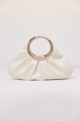 Cortefiel Handbag ring Ivory
