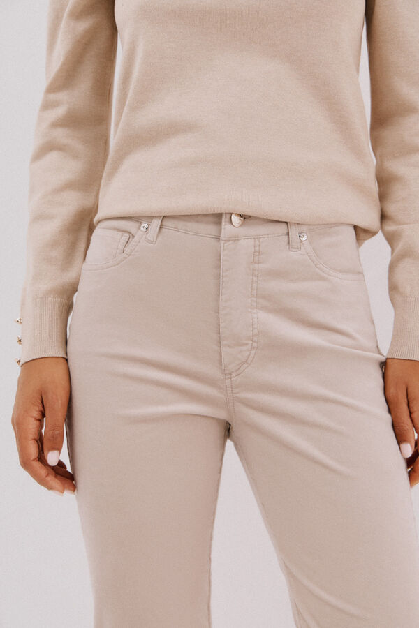 Cortefiel Calças sensacionais de veludo Tostado