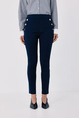 Cortefiel Legging with snaps Navy