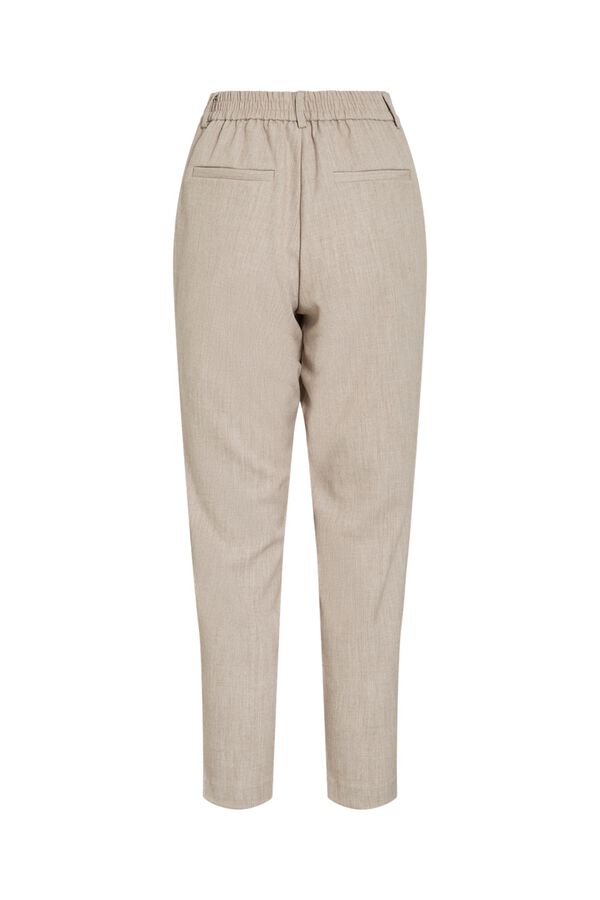 Vila Cal&ccedil;a de vestir comprida tornozelo em viscose Tostado