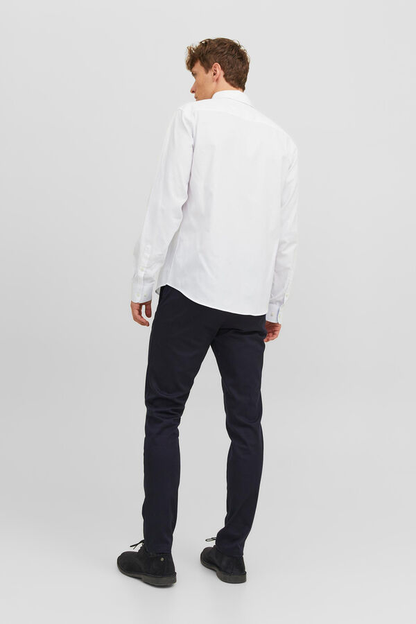 Cortefiel Camisa confort fit Blanco 
