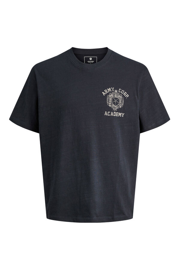 Jack & Jones Camiseta básica con estampado frontal Azul marino